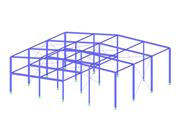 Ocelová hala s ocelovými profily tvarovanými za studena